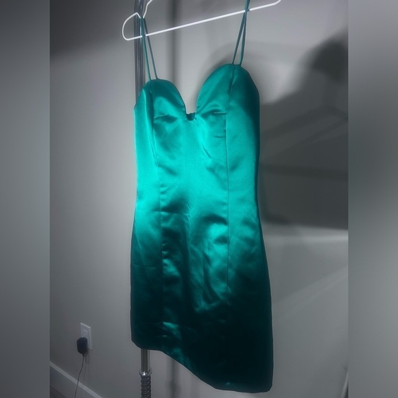 Mango Emerald green dress size XS - Picture 5 of 10